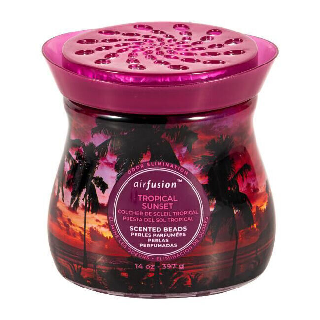12PK Air Fusion Crystal Scented Beads Tropical Sunset 397g Fragrance