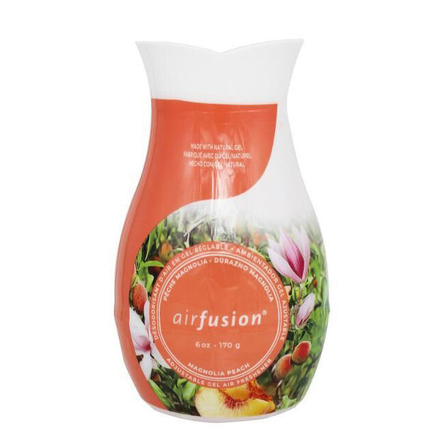 12PK Air Fusion Adjustable Gel Freshener Magnolia Peach 170g Home Room Fragrance
