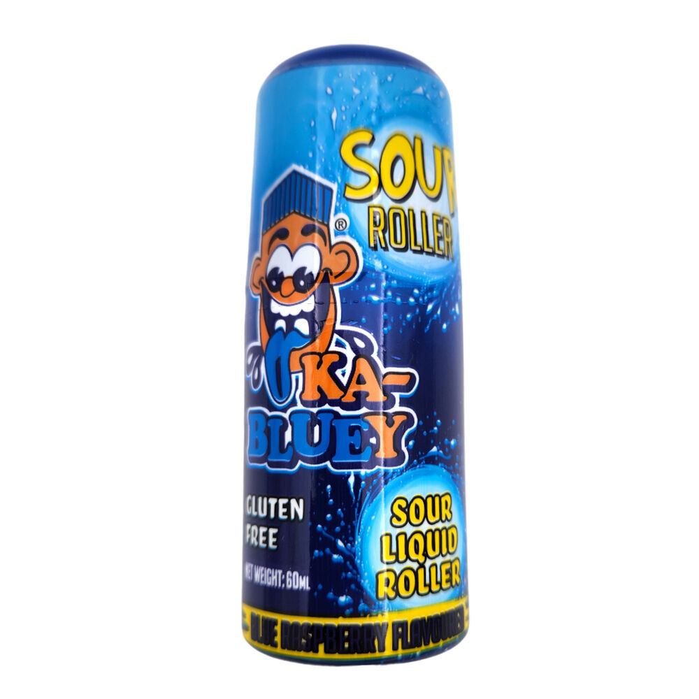 12PK Ka-Bluey Sour Goblicker Candy in Blueberry/Raspberry Flavour 60ml Assort