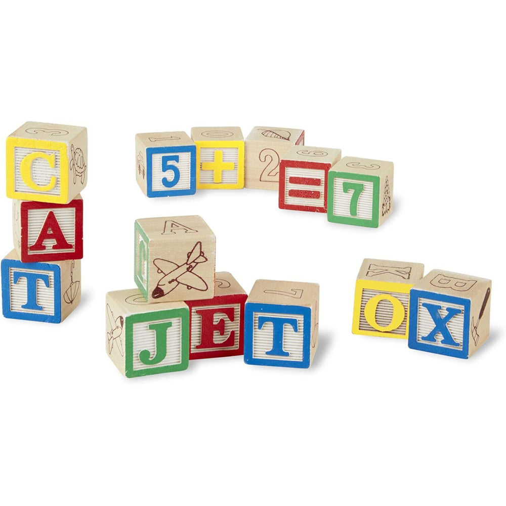 Melissa & Doug Wooden ABC123 Blocks Kids/Childrens Toy 2+