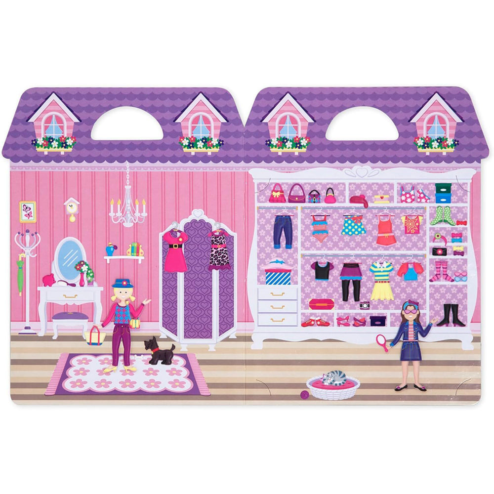 2PK Melissa & Doug Reusable Puffy Sticker Play Set Dress-Up Kids Childrens Toy 4+