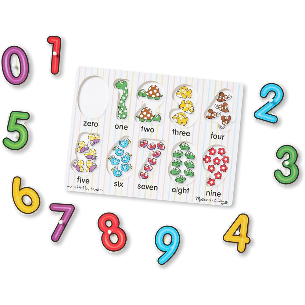Melissa & Doug Numbers Peg Puzzle Kids/Childrens Toy 2+