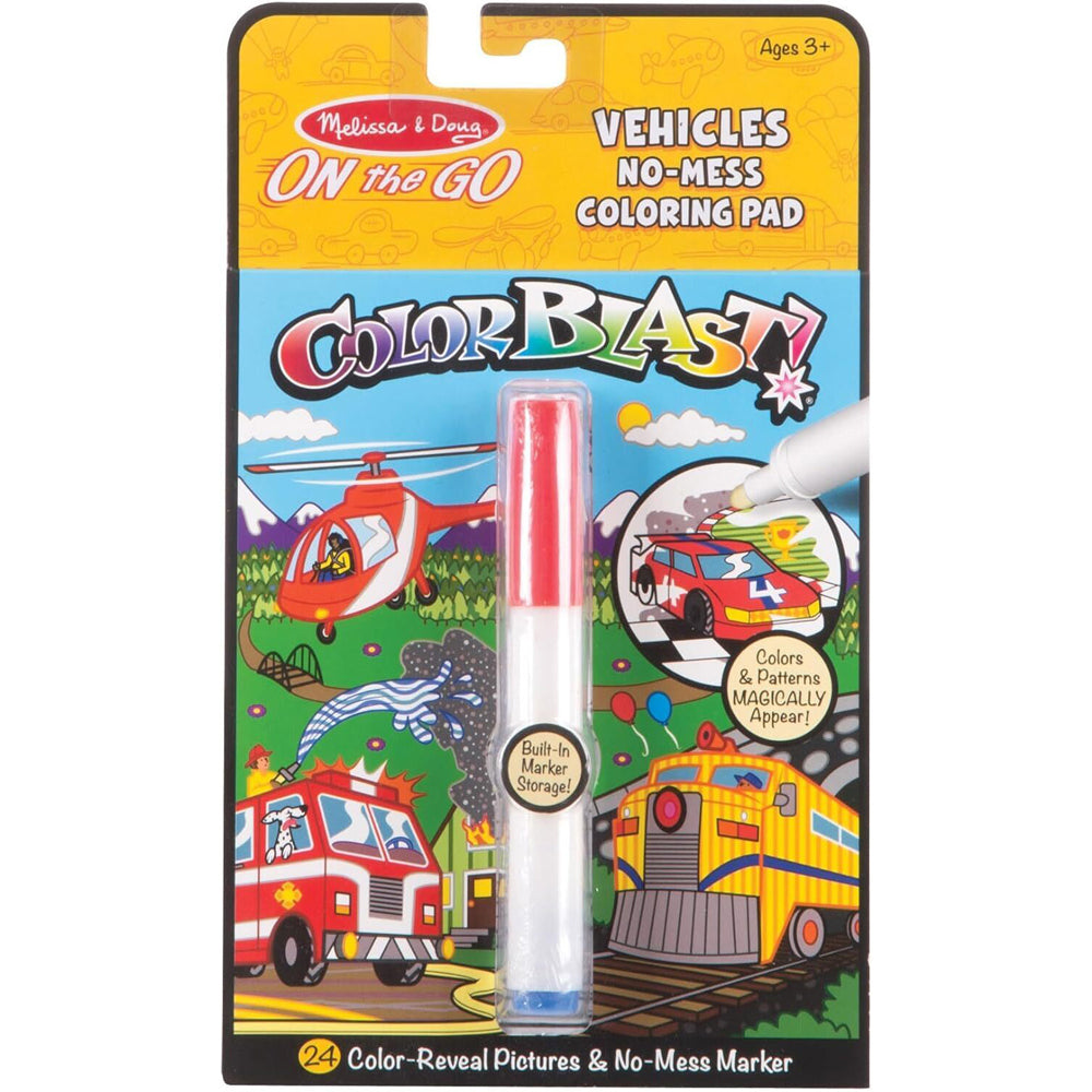 2PK Melissa & Doug On The Go Color Blast! Vehicles Kids/Childrens Toy 3y+