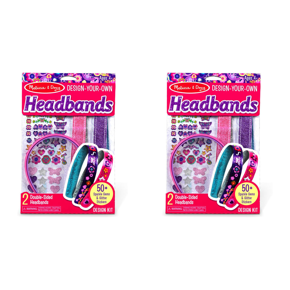 2PK Melissa & Doug Design-Your-Own Headbands Kids/Childrens Toy 4y+