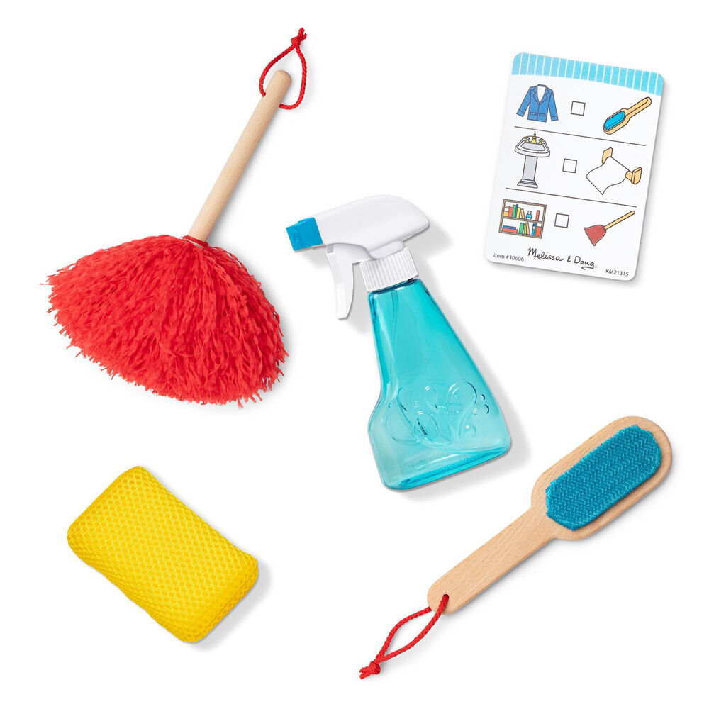 Melissa & Doug Deluxe Sparkle and Shine Cleaning Pretend Play Kids Toy Set 3y+