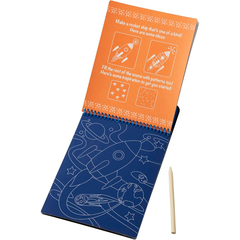 2PK Melissa & Doug On The Go Scratch Art Pad Vehicles Kids/Childrens Toy 5+