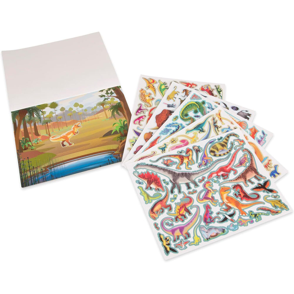 2PK Melissa & Doug Reusable Sticker Pad Prehistoric Kids/Childrens Toy 3y+