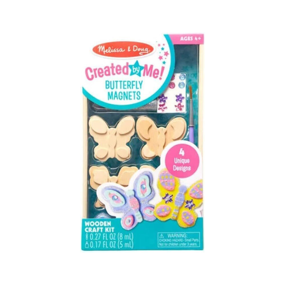 2PK Melissa & Doug Created by Me! Butterfly Magnets Kids/Childrens Toy 4y+