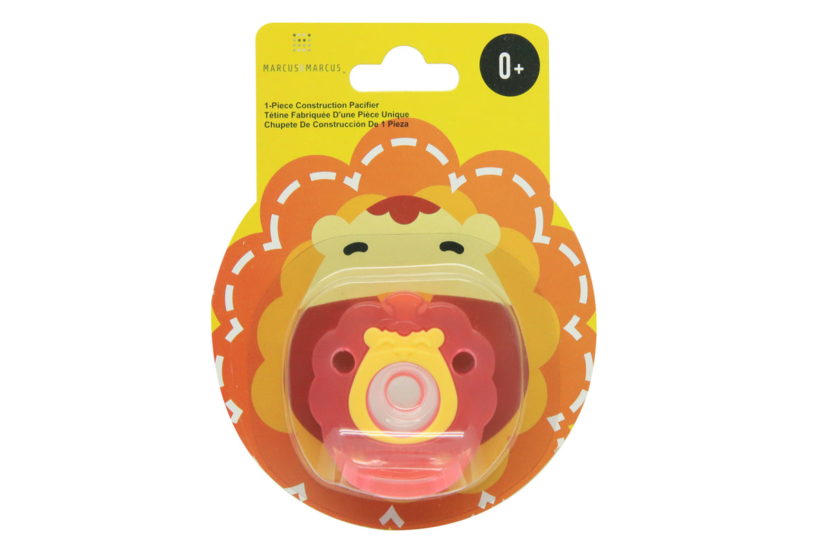 3PK Marcus & Marcus Baby Marcus Lion 5.5cm Pacifier 0+ Red