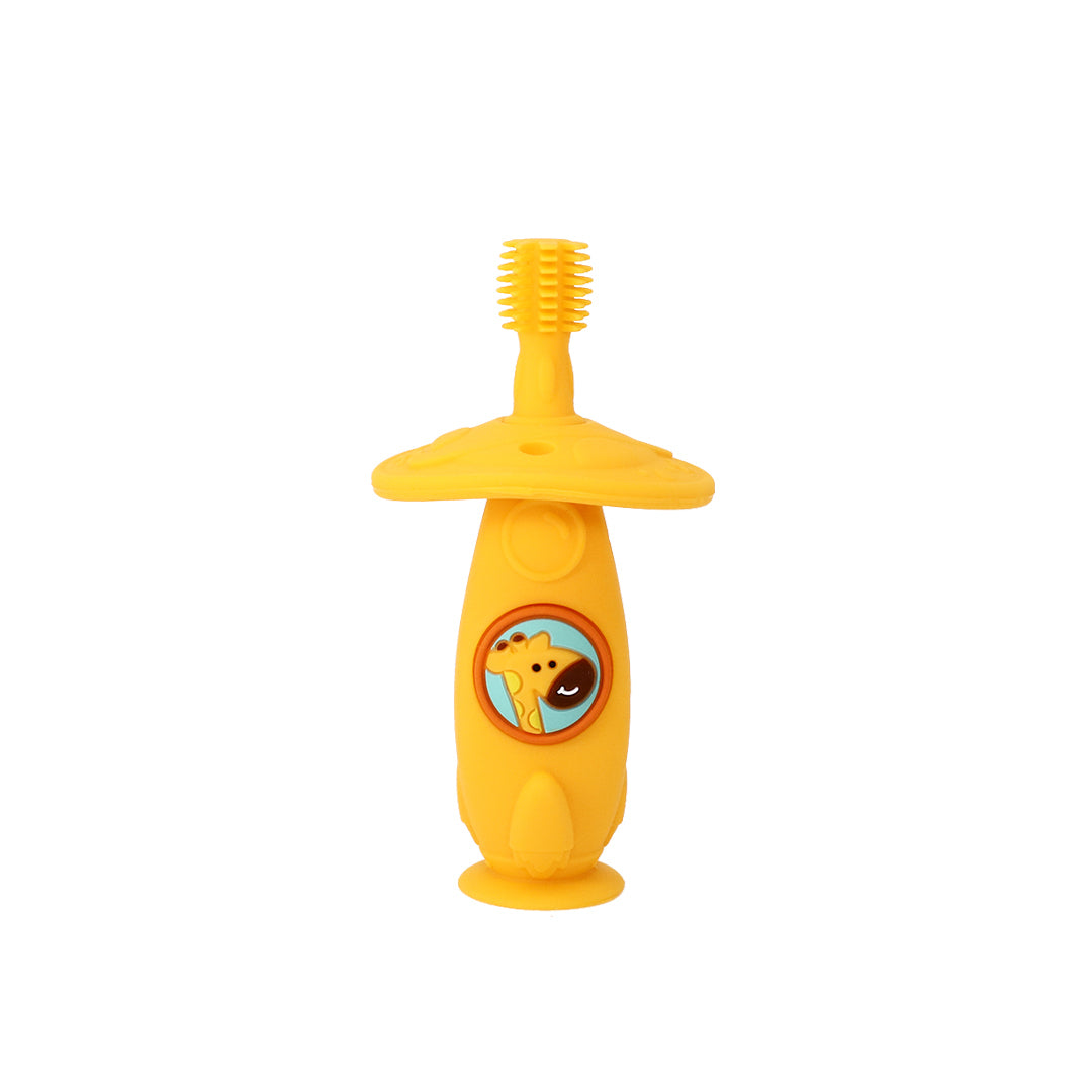 2PK Marcus & Marcus Self Training 360 Silicone Toothbrush Lola Giraffe Yellow 12m+