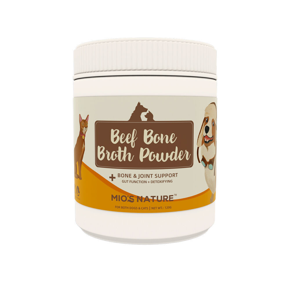 2PK Mio's Nature Beef Bone Broth Nutritional Powder for Pet Cats/Dogs 120g