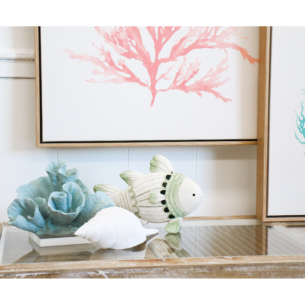 LVD Decorative Polyresin 21.5cm Fish Decor Bayou - Green