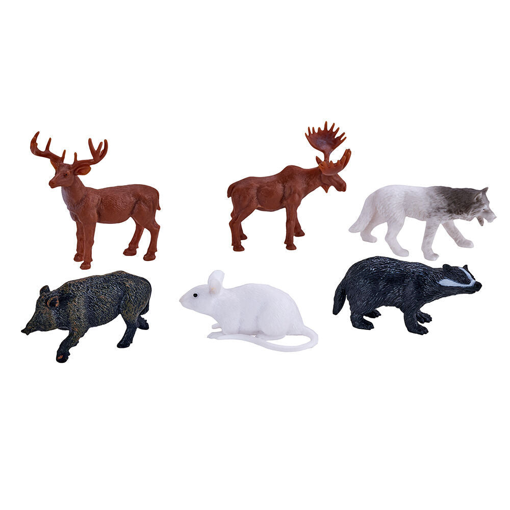 2x 12pc Mojo Woodland Animals Kids Fun Playset Toy 3y+ Assorted