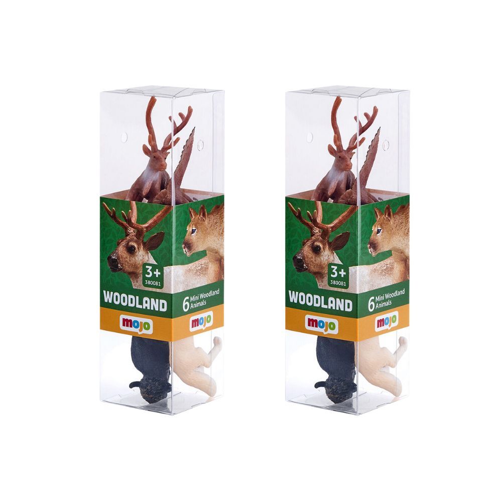 2x 6pc Mojo Woodland Figure Kids Playset Toy 3y+ Assorted