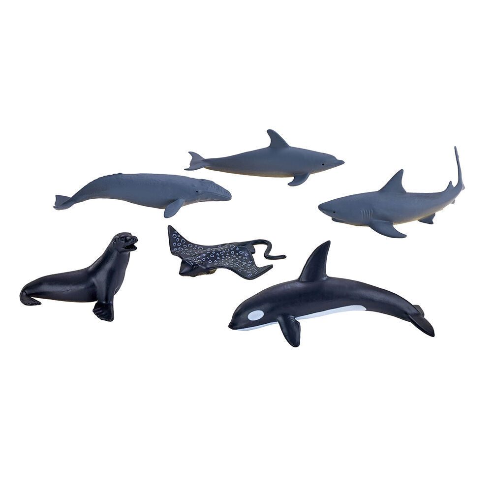 2x 6pc Mojo Sea Life Figure Kids Playset Toy 3y+ Assorted