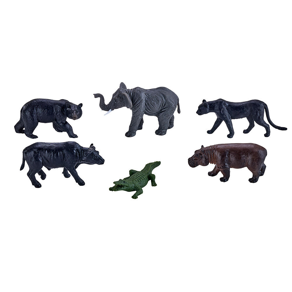 2x 6pc Mojo Wildlife Figure Kids Playset Toy 3y+ Assorted