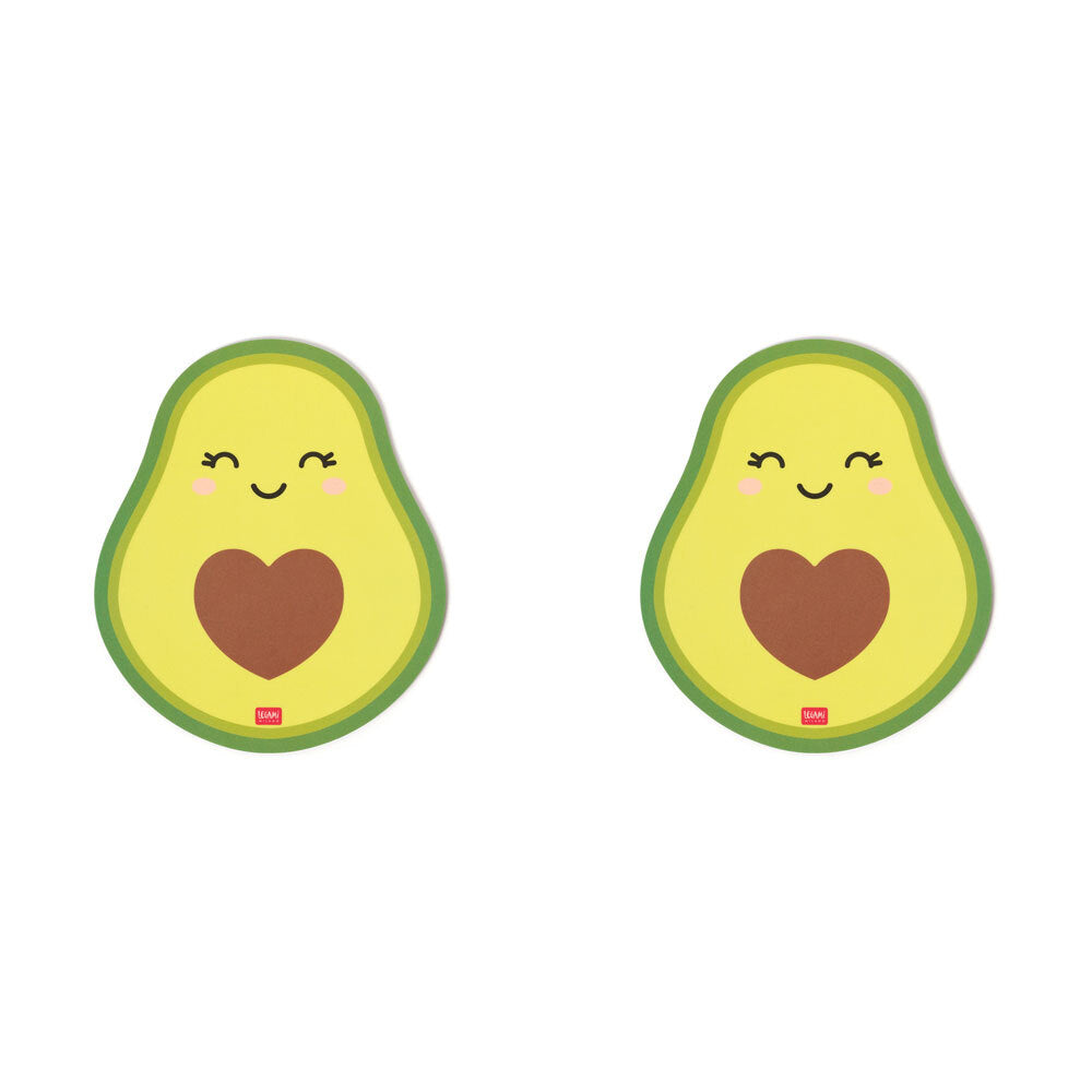 2PK Legami PVC Mousepad Anti-Slip Mouse Mat Pad - Avocado