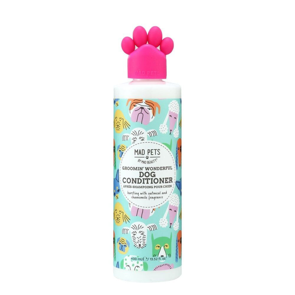 4PK Mad Pets Vitamin and Shea Butter Dog Conditioner 400ml Oatmeal & Chamomile