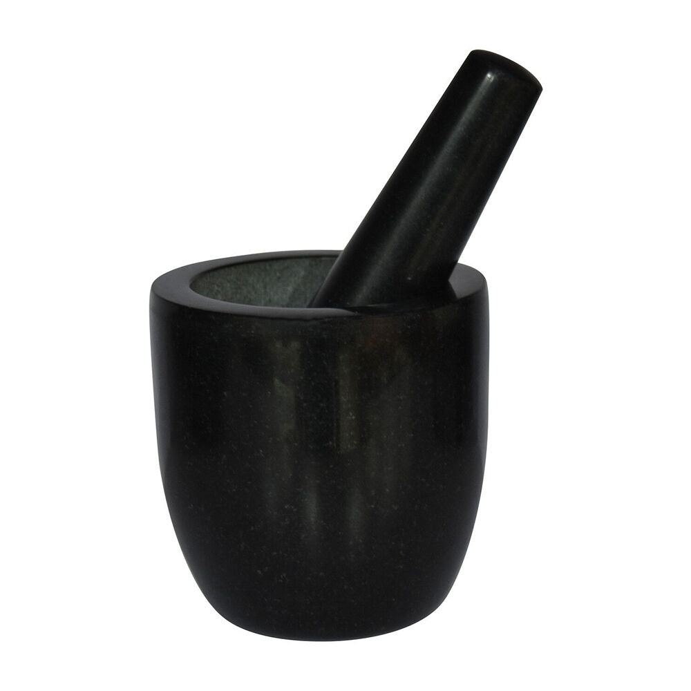 Brunswick Bakers Mortal and Pestle Food Processor Set 12cm Black Granite Stone