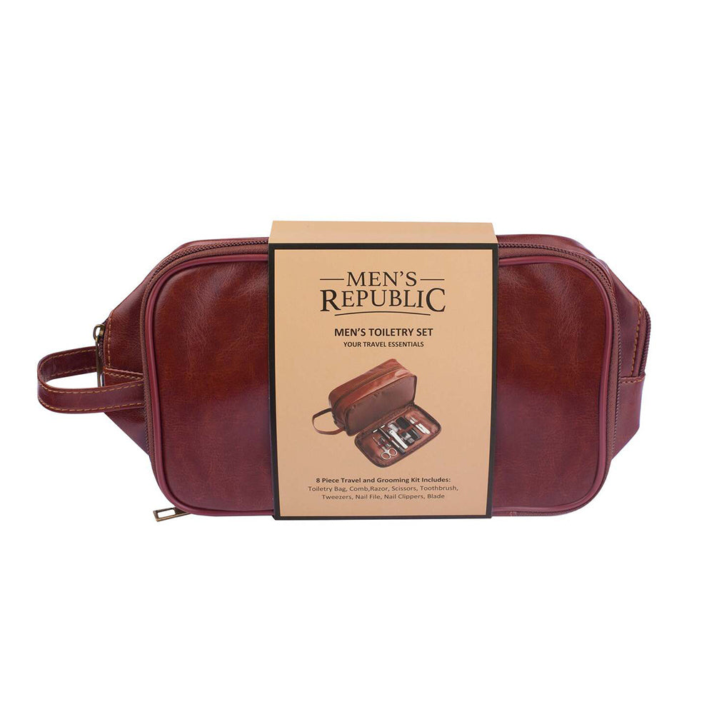 9pc Men's Republic Toiletry Bag with Grooming Set