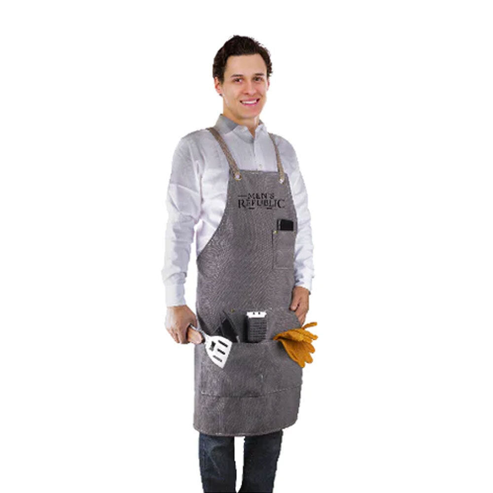 Men's Republic BBQ Cooking/Grilling Apron - Canvas