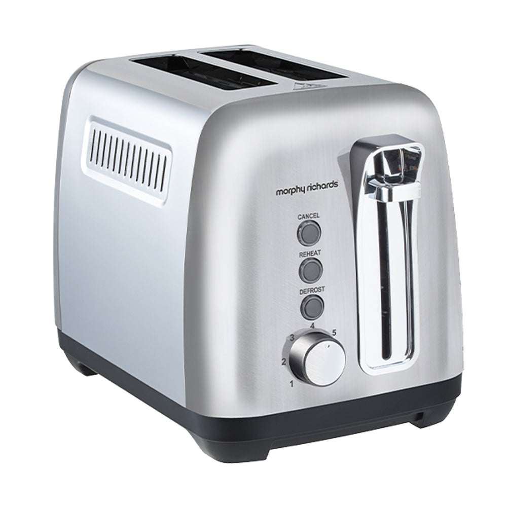 Morphy Richards 1150W Equip 2 Slice Toaster Silver MREK1B
