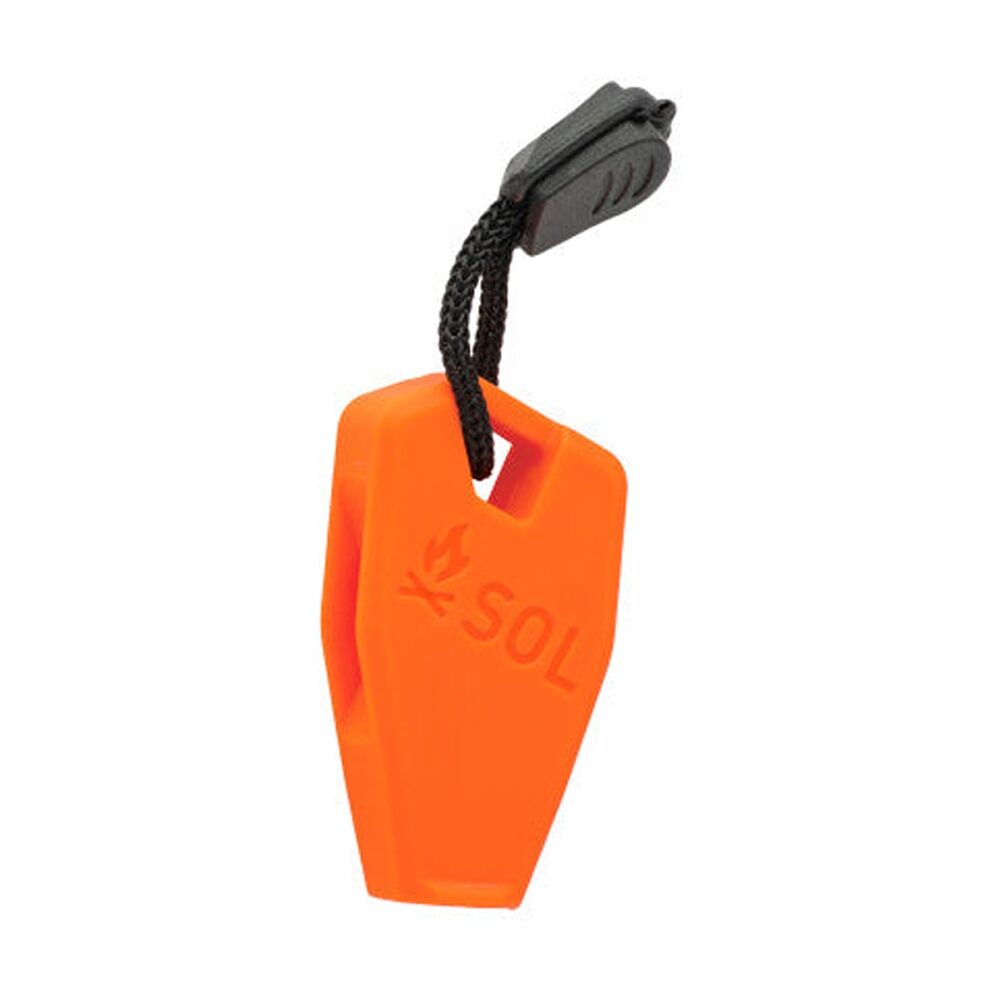 2pc SOL Rescue Whistle Dual Tone Loud Floating Weatherproof Orange Lanyard
