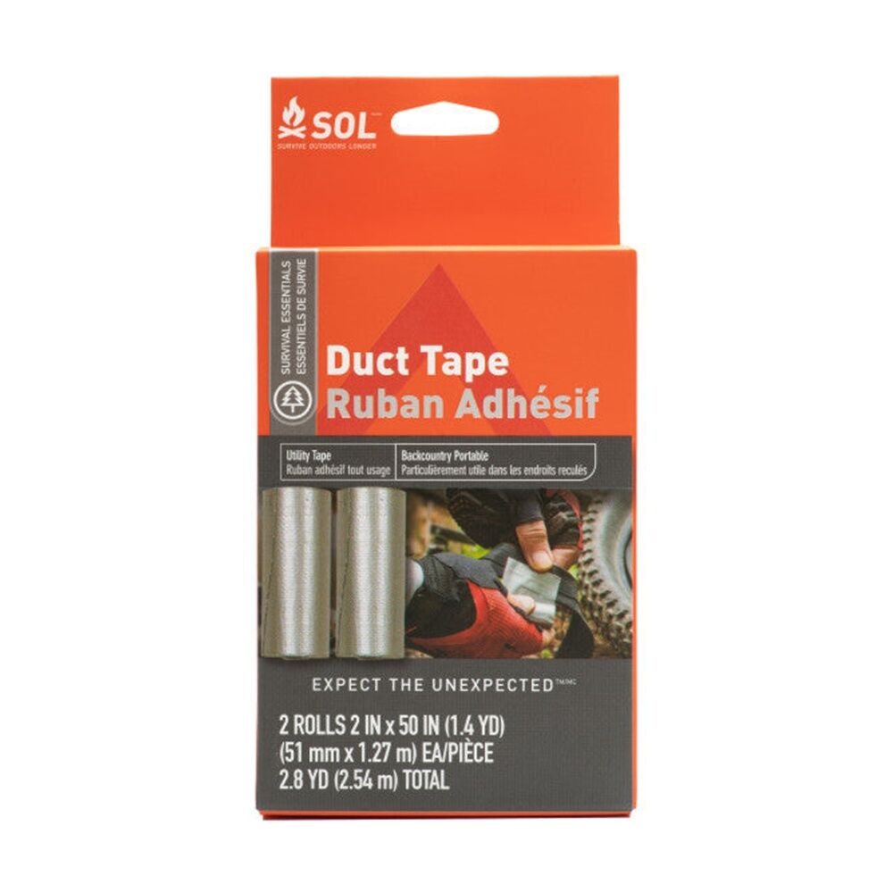 2x 2pc SOL Duct Tape Industrial Strength Backcountry Portable 2 Inch X 50