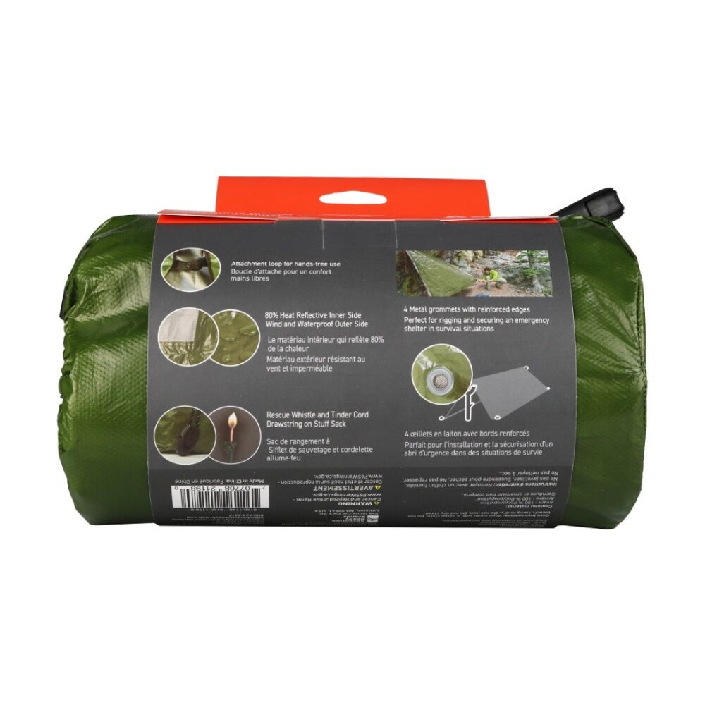 SOL Sport Utility Blanket Waterproof Reflective With Grommets Whistle 210x152cm