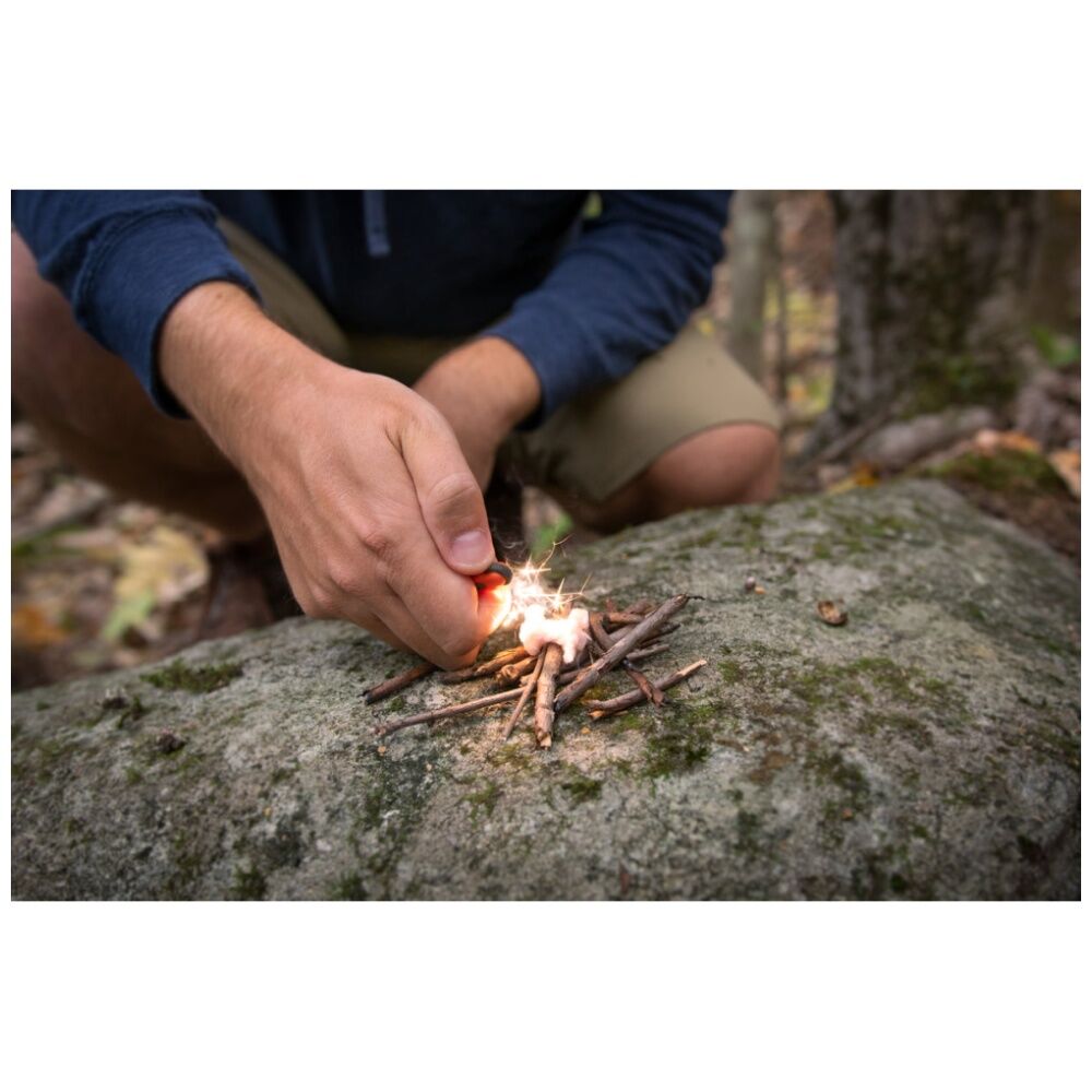 SOL Fire Starting Kit Survival Waterproof Tinder Quik With Sparker Dry Bag 180g