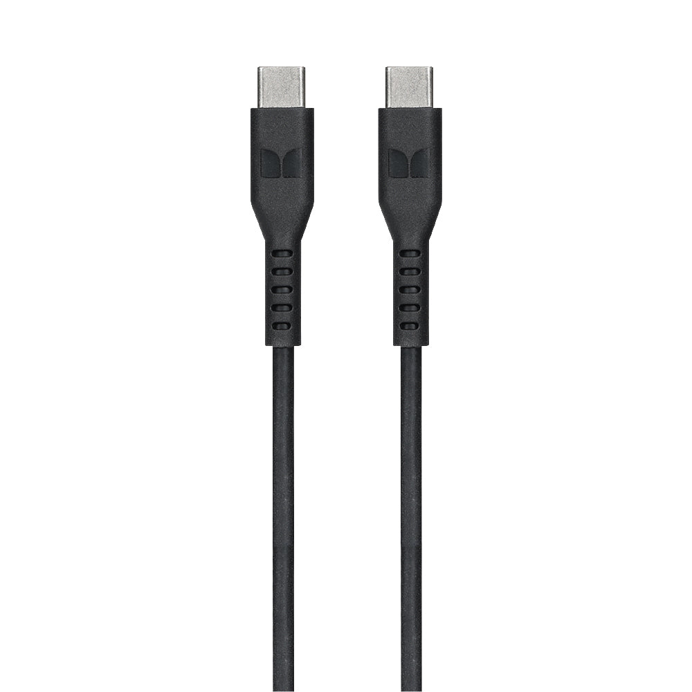 Monster TPE 1.2M USB-C to USB-C Phone Charging/Sync Cable Black