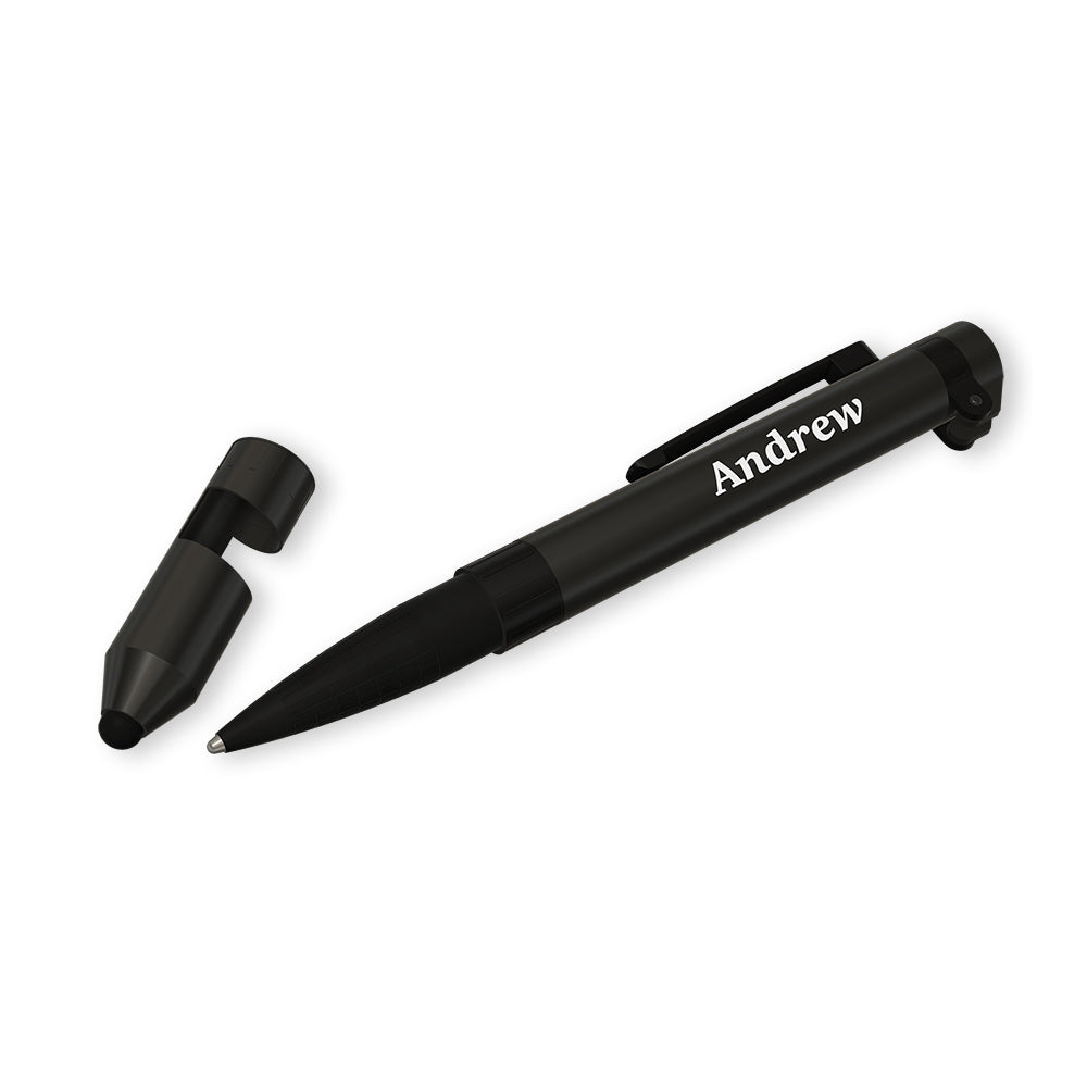 3pc Andrew Metal Multi-Tool Pen 7 In 1 Functions Red Case