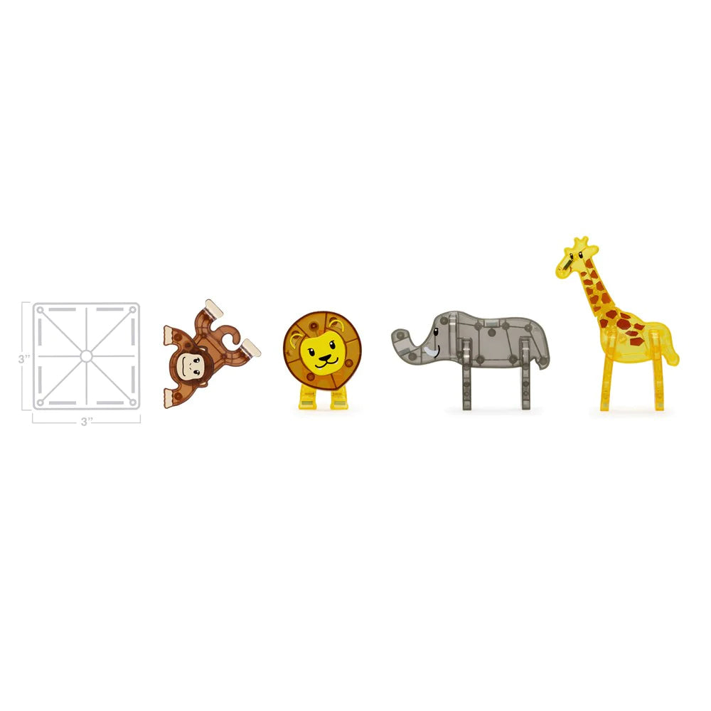 25pc Magna-Tiles Safari Animals Kids/Childrens Magnetic Construction Toy Set 3y+