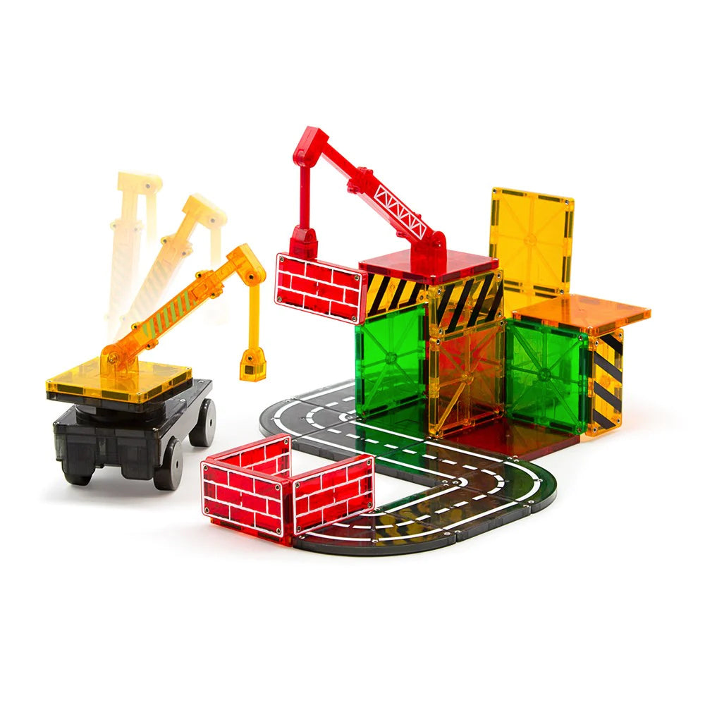 32pc Magna-Tiles Builder Kids/Childrens Magnetic Construction Toy Set 3y+