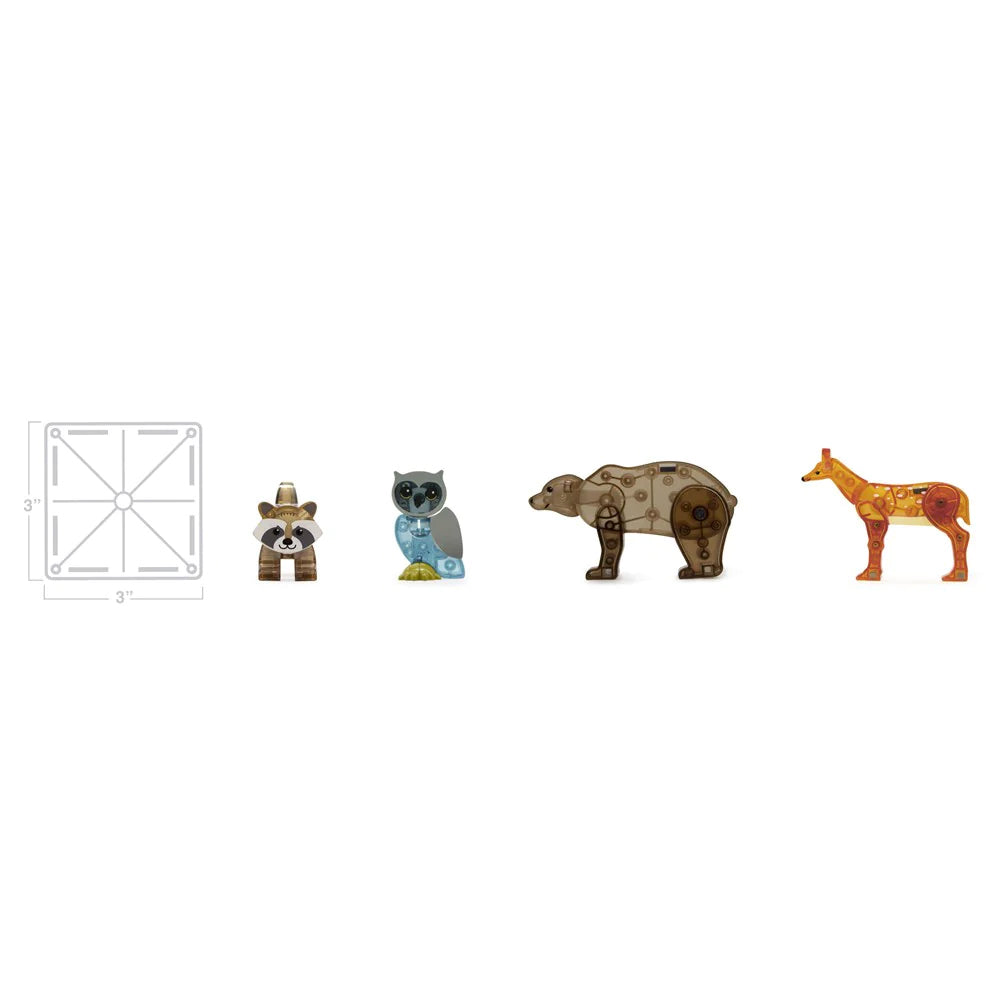 25pc Magna-Tiles Forest Animals Kids/Childrens Magnetic Construction Toy Set 3y+