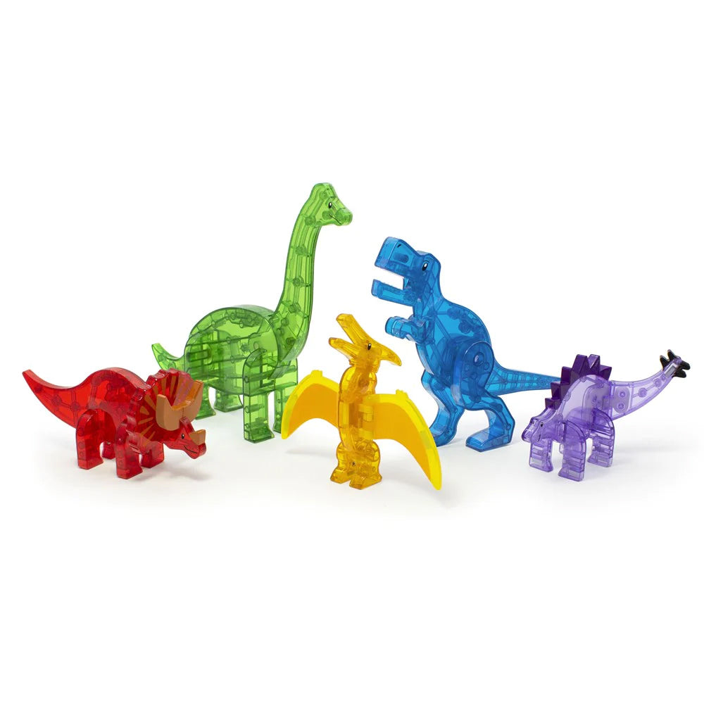 5pc Magna-Tiles Dinos Kids/Childrens Magnetic Construction Toy Set 3y+