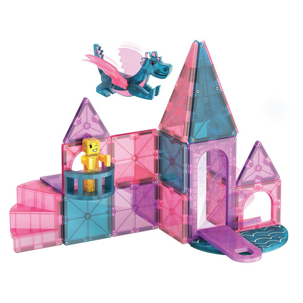 25pc Magna-Tiles Castle Set Kids Magnetic Building Toy 3+