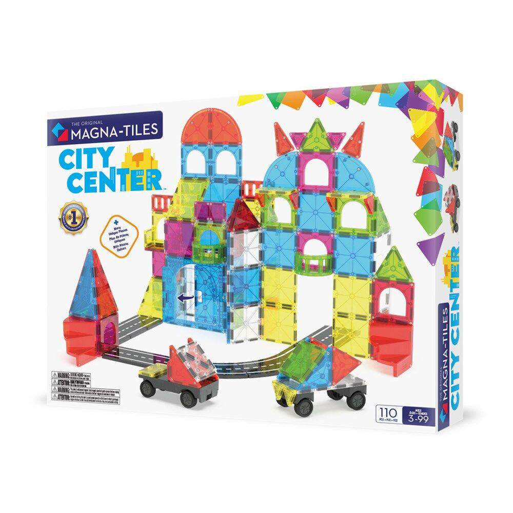110pc Magna-Tiles Children's City Centre Magnetic Building Set 3Y+