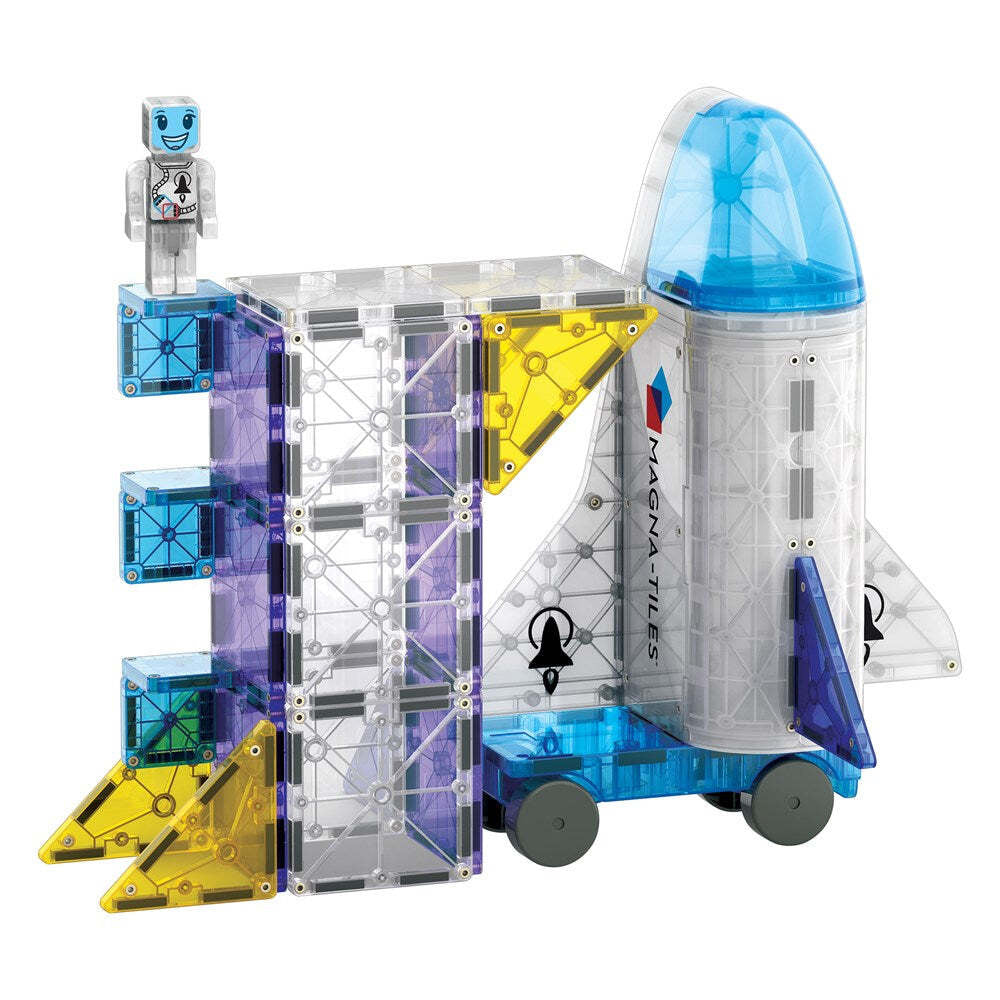 32pc Magna-Tiles Space + microMAGS Set Building Toy 3+
