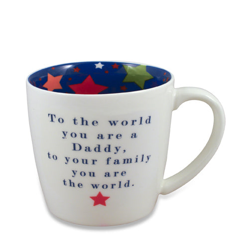 2PK Daddy Inside Out Tea/Coffee Novelty Gift Mug 400ml Drinking Cup