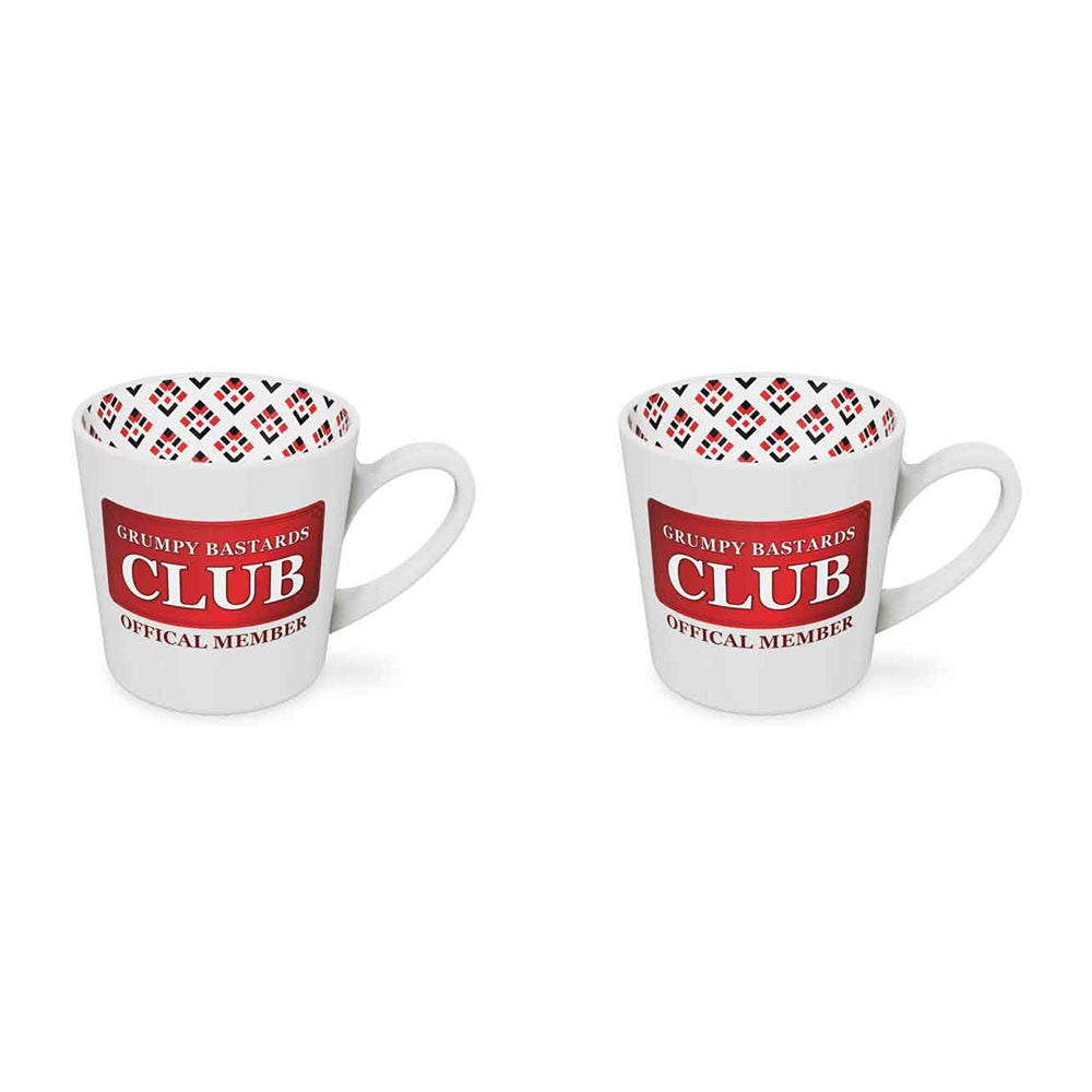 2PK Grumps Bastards Club Beautiful on the Inside 420ml/10cm New Bone China Mug