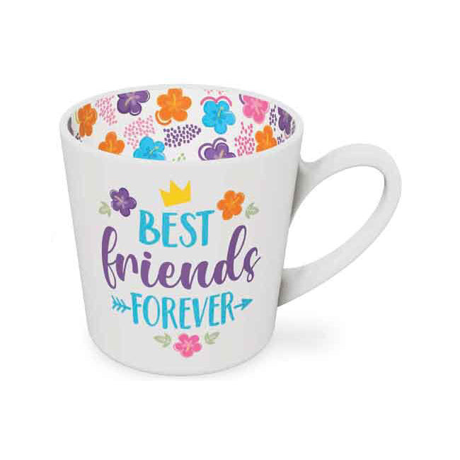 2PK Best Friends for EverBeautiful on the Inside 420ml/10cm New Bone China Mug