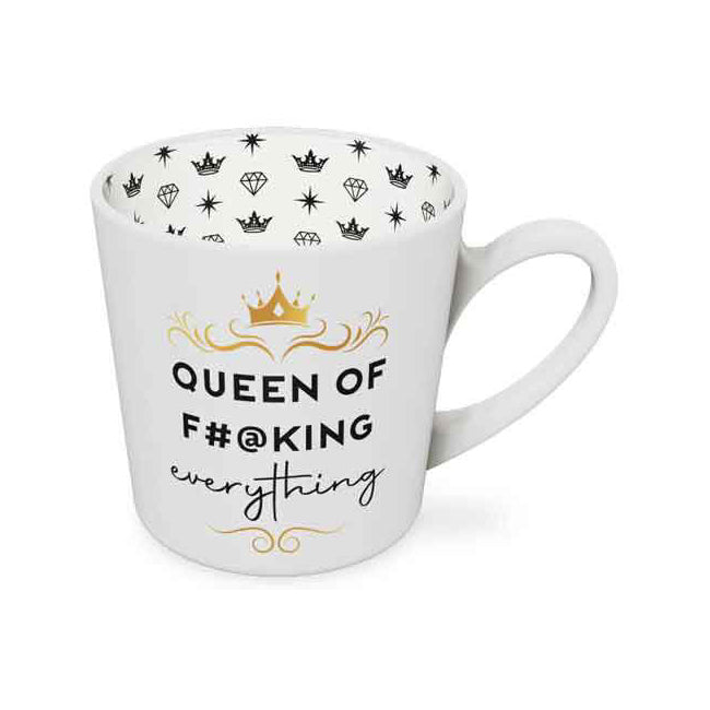 2PK Queen of F**king Every Beautiful on the Inside 420ml New Bone China Mug
