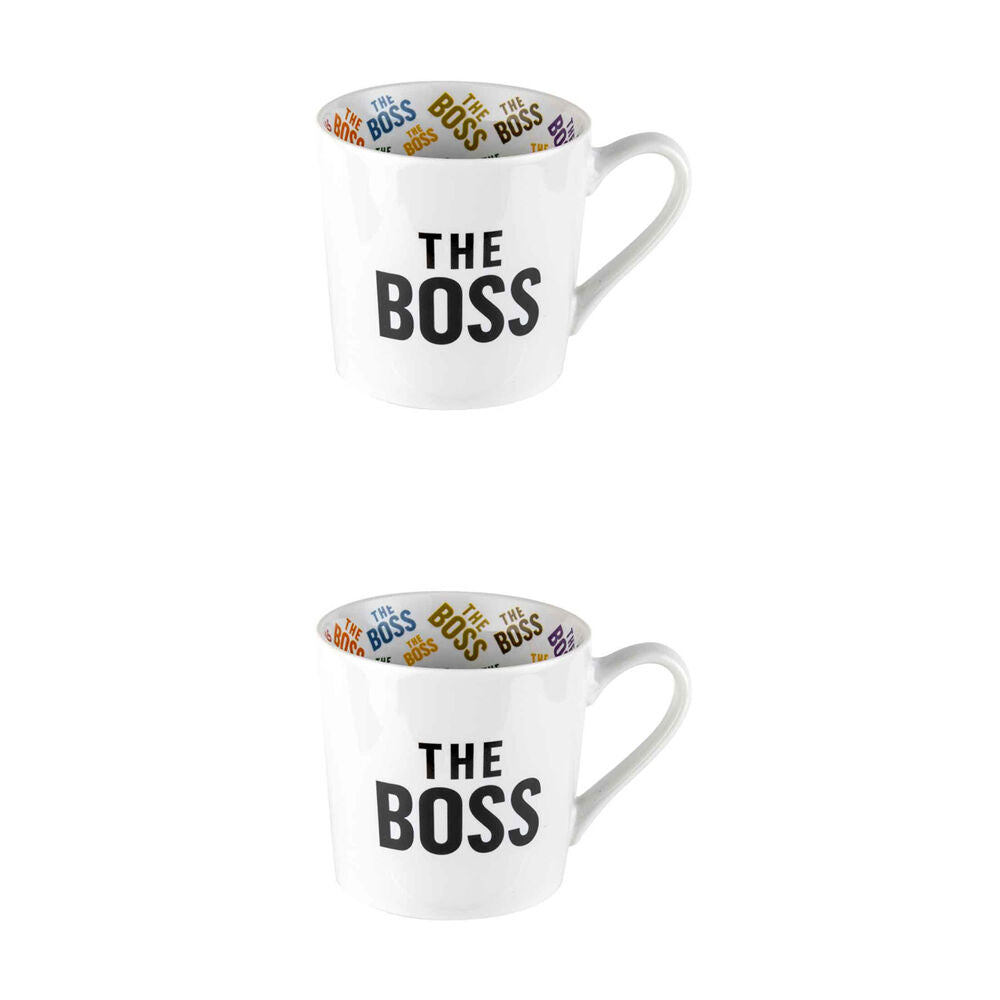 2PK LMD New Bone China The Boss - Beautiful On The Inside Mug 400ml