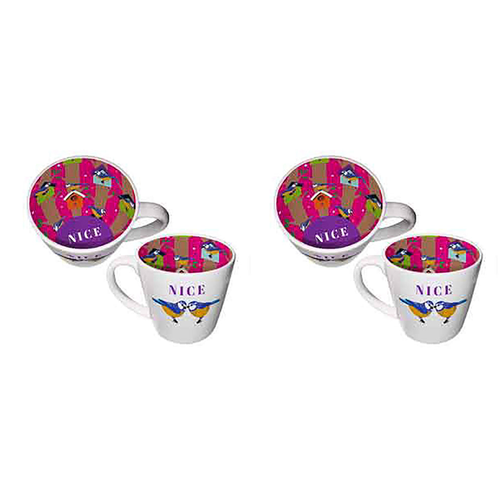 2x Nice Tits Inside Out Mug 14Oz 410ml Novelty Novelty Drinking Cups