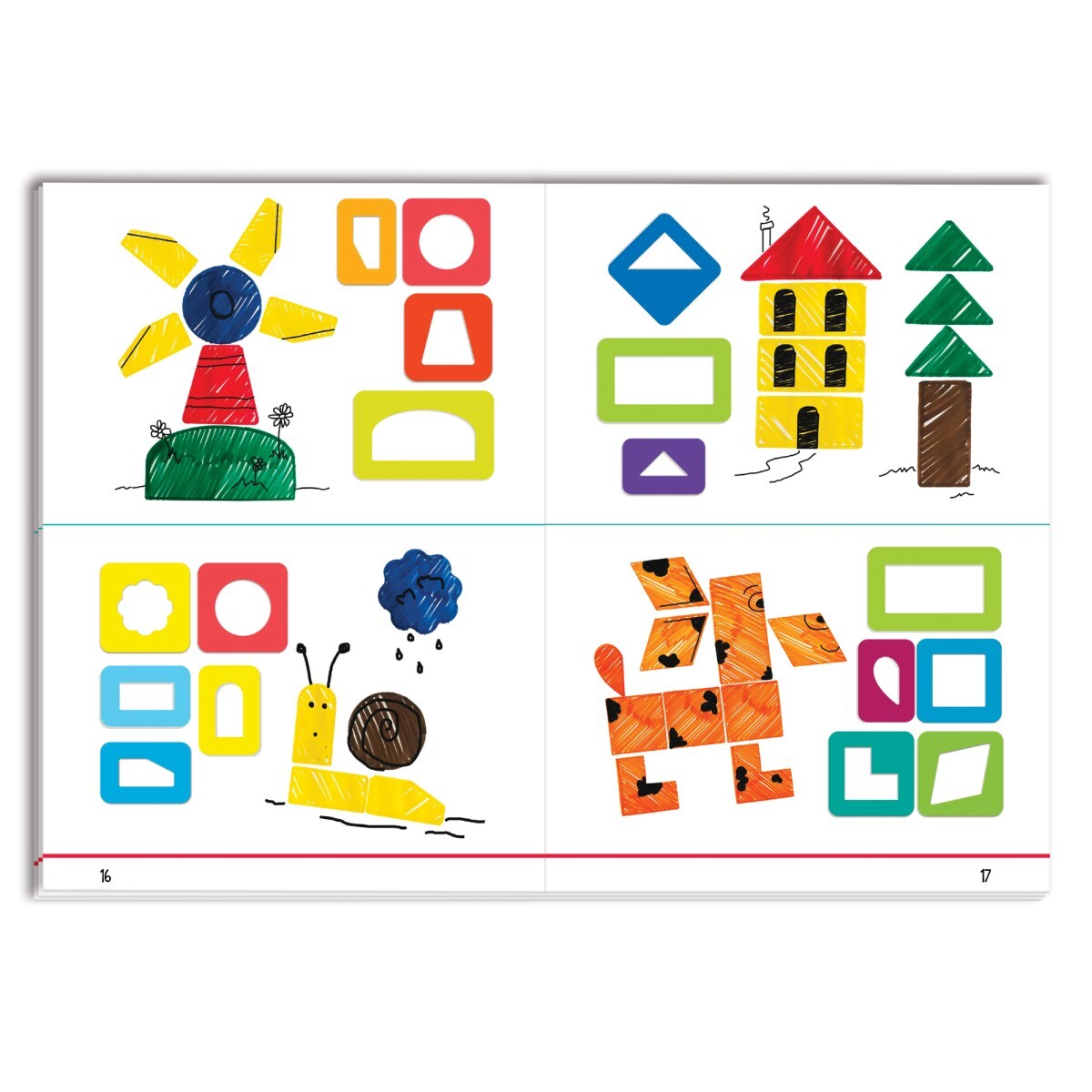 Headu Montessori Stencil Kids Fun Activity Game Kit 3-6y