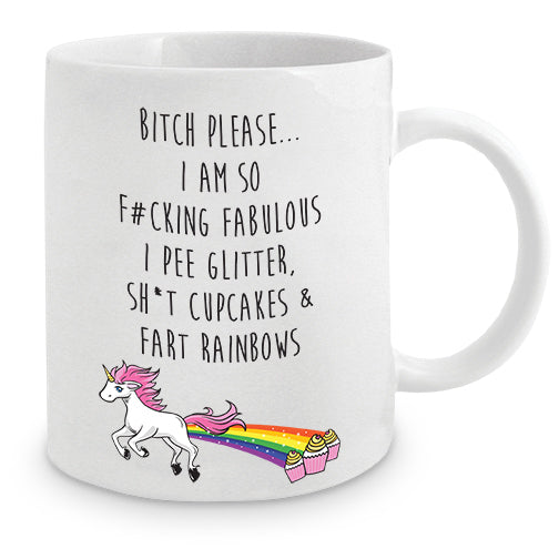 2PK Novelty Gift Mug B*tch Please... 350ml Drinking Cup