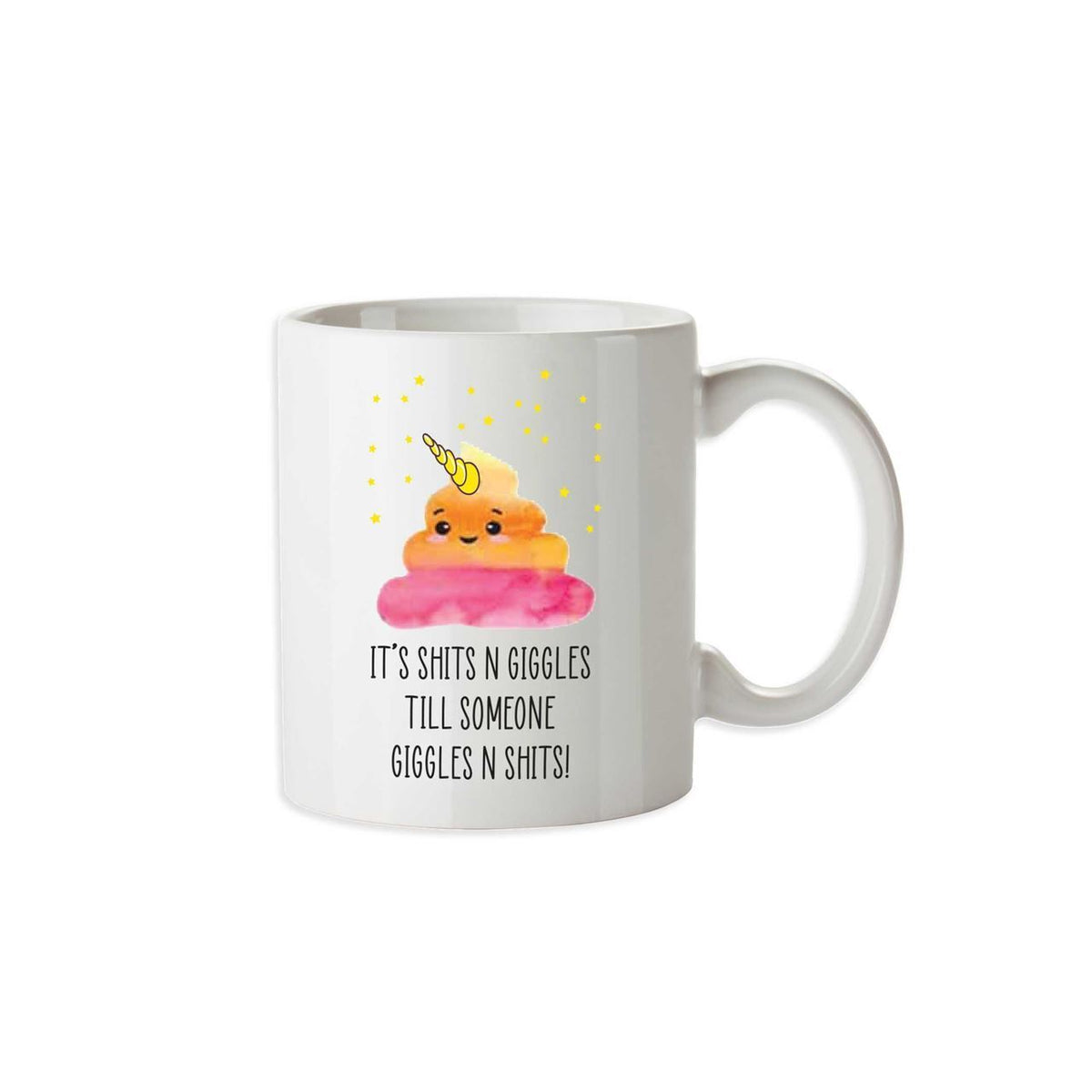 2PK Its Sh*ts & Giggles Novelty Funny Office Gift Mug 350ml