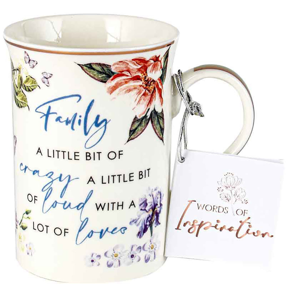 2x Family Inspiration Mug 360ml New Bone China Novelty Drinking Cups