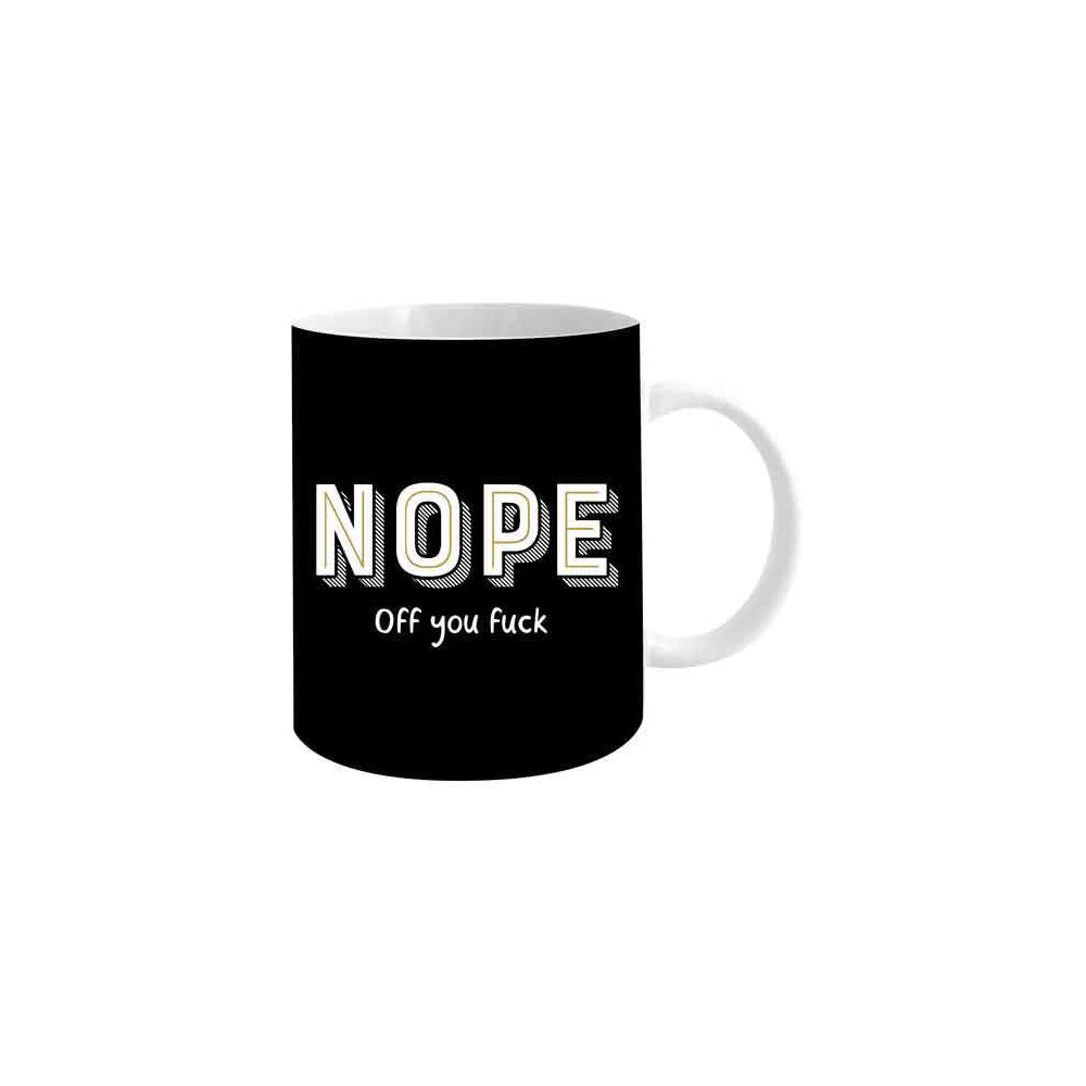 4PK Nope Ceramic Novelty Tea/Coffee Mug Drinkware 360ml